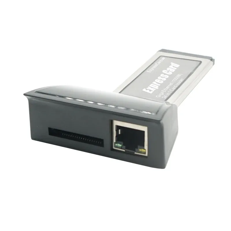 Карты высокоскоростной ноутбук Expresscard в Gibabit LAN Card Express Ethernet Network Card 34 мм 1000 м 24 в 1 карт чтения карты