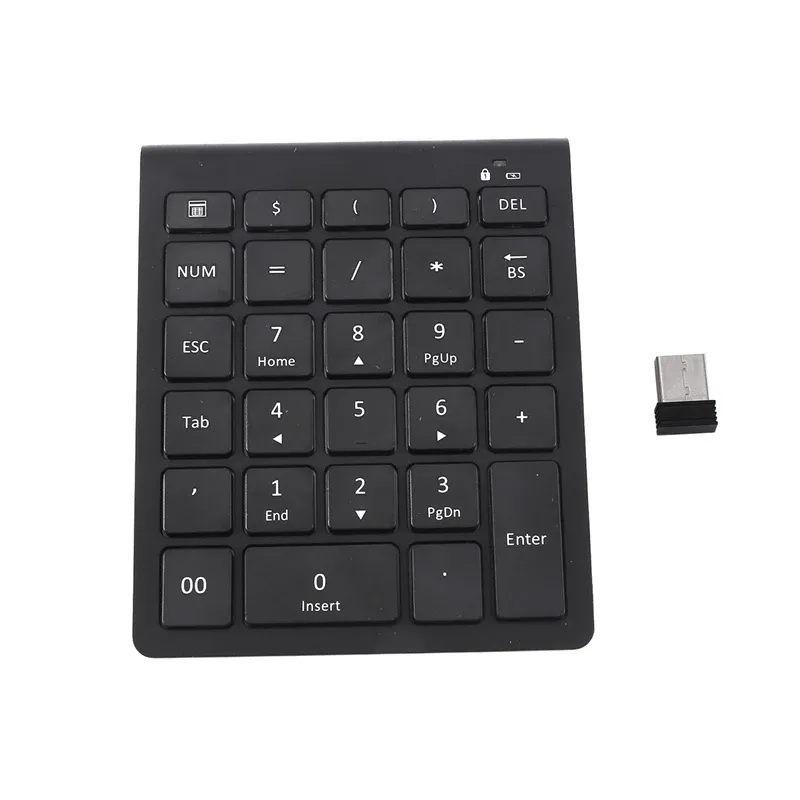 Tangentbord 1SET DIGITAL NUMMER KEYBOARD 28 KEYS 2.4G BLUETOOTH FÖR TABLET LAPPT TELEFON ACCOUNT