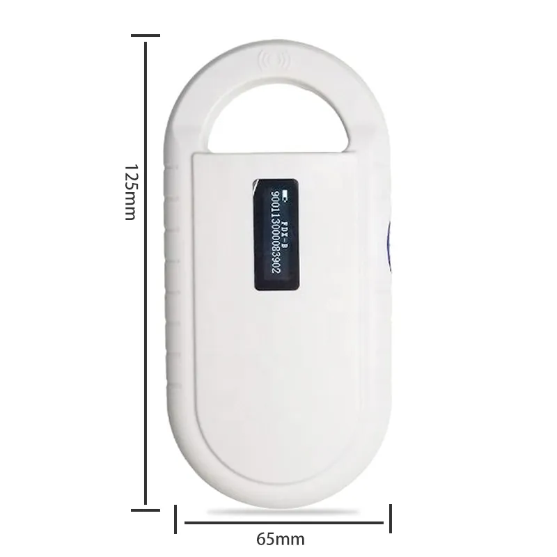 Dier PET ID Reader Portable 134.2kHz 125kHz RFID Dier Microchip Scanner voor hondendier