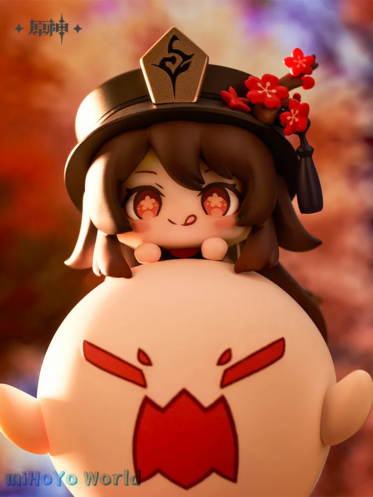 MiHoYo Authentic Genshin Impact HU TAO Figure ABS PVC Metal Statue  Happy Shake Hutao Gift