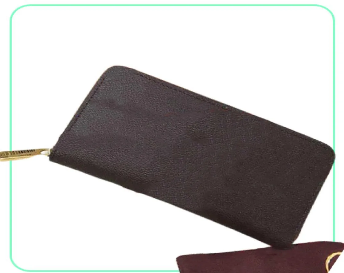 Mode män kvinnor luxurys designers plånbok väskor zipper zippy 60017 m60930 korthållare mynt myntväskan tangent plånböcker läder handväska shou3676649