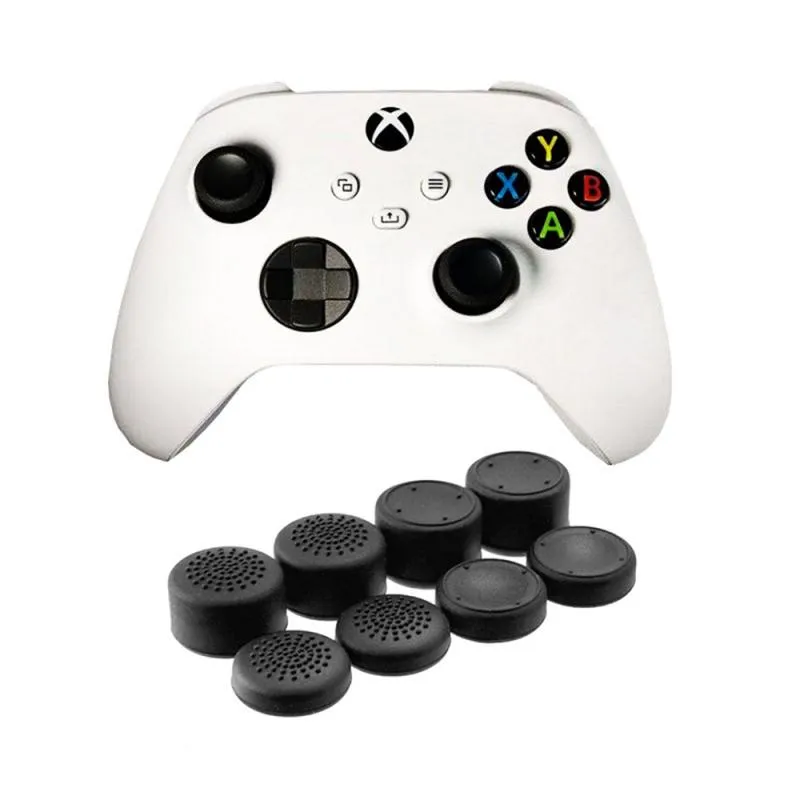 8PCS Silikonowy analogowy kciuk Analogowe przyczepność Cap Joystick Cover do PS5/PS4/PS3/PS2/Xbox 360/Xbox One Gamepad Akcesoria