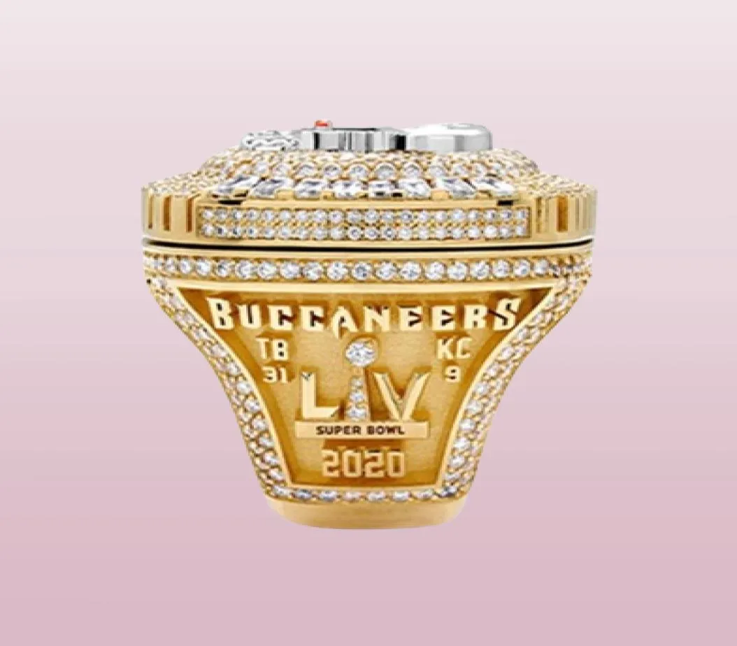 2021 Wholesale Tampa B ay 2020-2021 Buccaneer S Ring Taille 9-14 Fan Gift Wholesale Drop Shipping7687237
