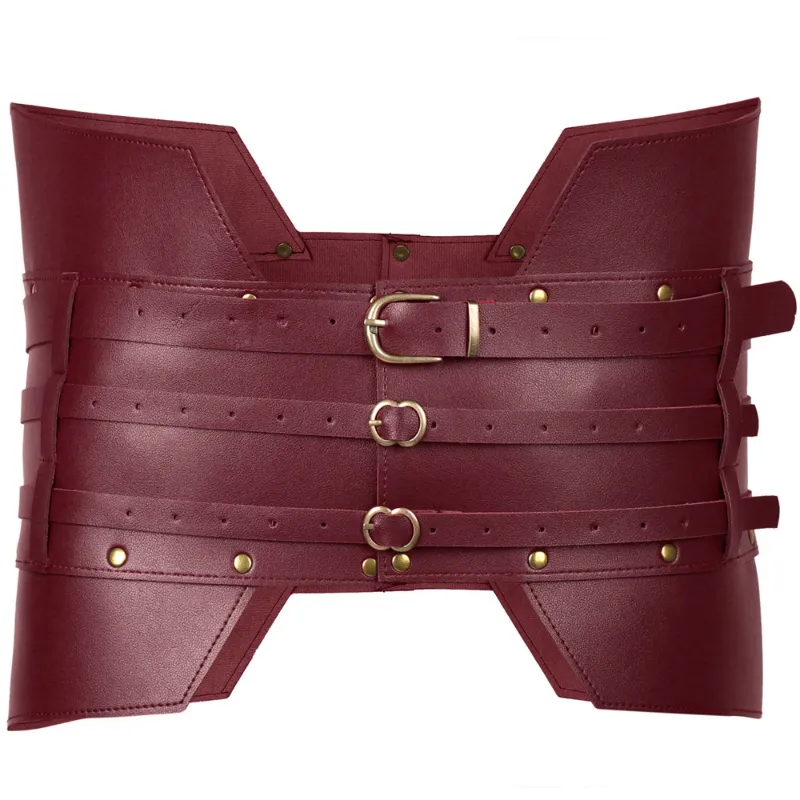 Medieval Waist Wide Vikings War Corset Belt Leather Armor  display picture 1
