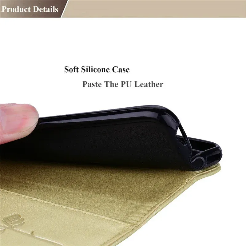 Flip Leather Case Sfor Fundas Samsung Galaxy J3 2016 Fall för Coque Samsung J3 2017 J330F J330 Wallet Cover Stand Telefonfodral