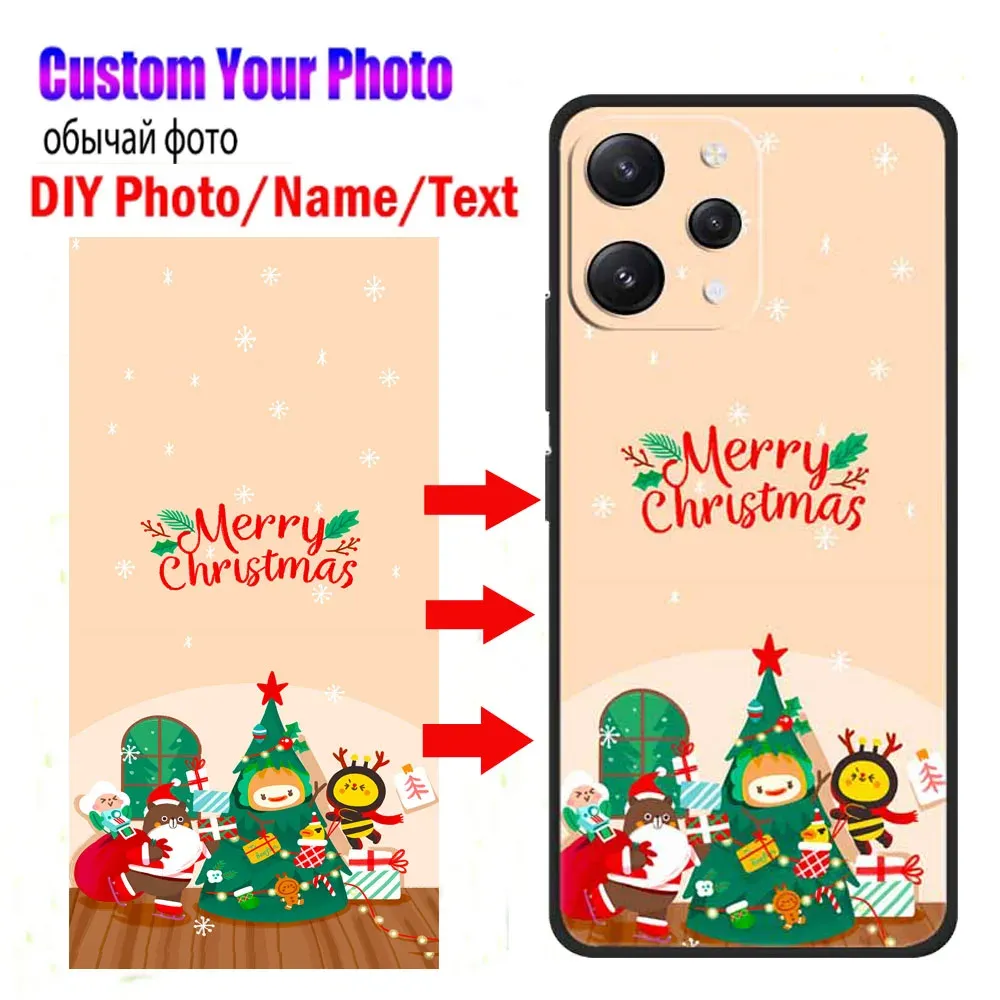 Case di telefono personalizzate per Xiaomi Redmi 12 4G 13C 12C Foto fai -da -te Coperchio Design per foto per Redmi Note 12S 12 Pro Plus TPU