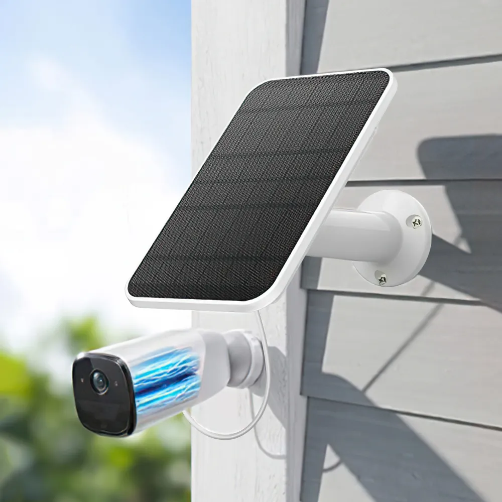 thumbnail image 2 of 4W Solar Panel Charger For Eufy Eufycam E, 2C, E/2 Pro - 9.8ft Cable & Wall Mount 2 of 6