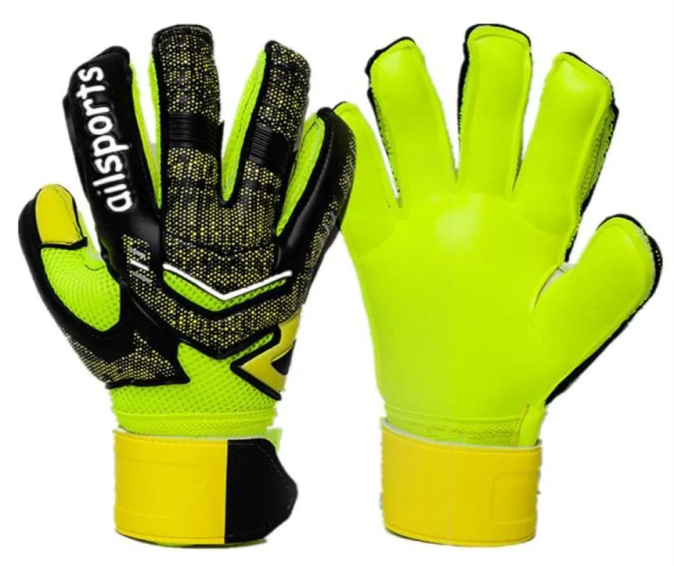 2020 Profesjonalne rękawiczki bramkarza piłki nożnej zagęszczone lateksowy rozmiar 510 palców Protecte Kids Adults Soccer Futebol Bramkarz Gloves2823299277