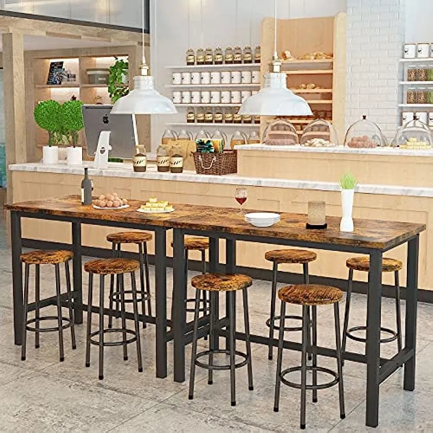 Pub table set for 4 new arrivals