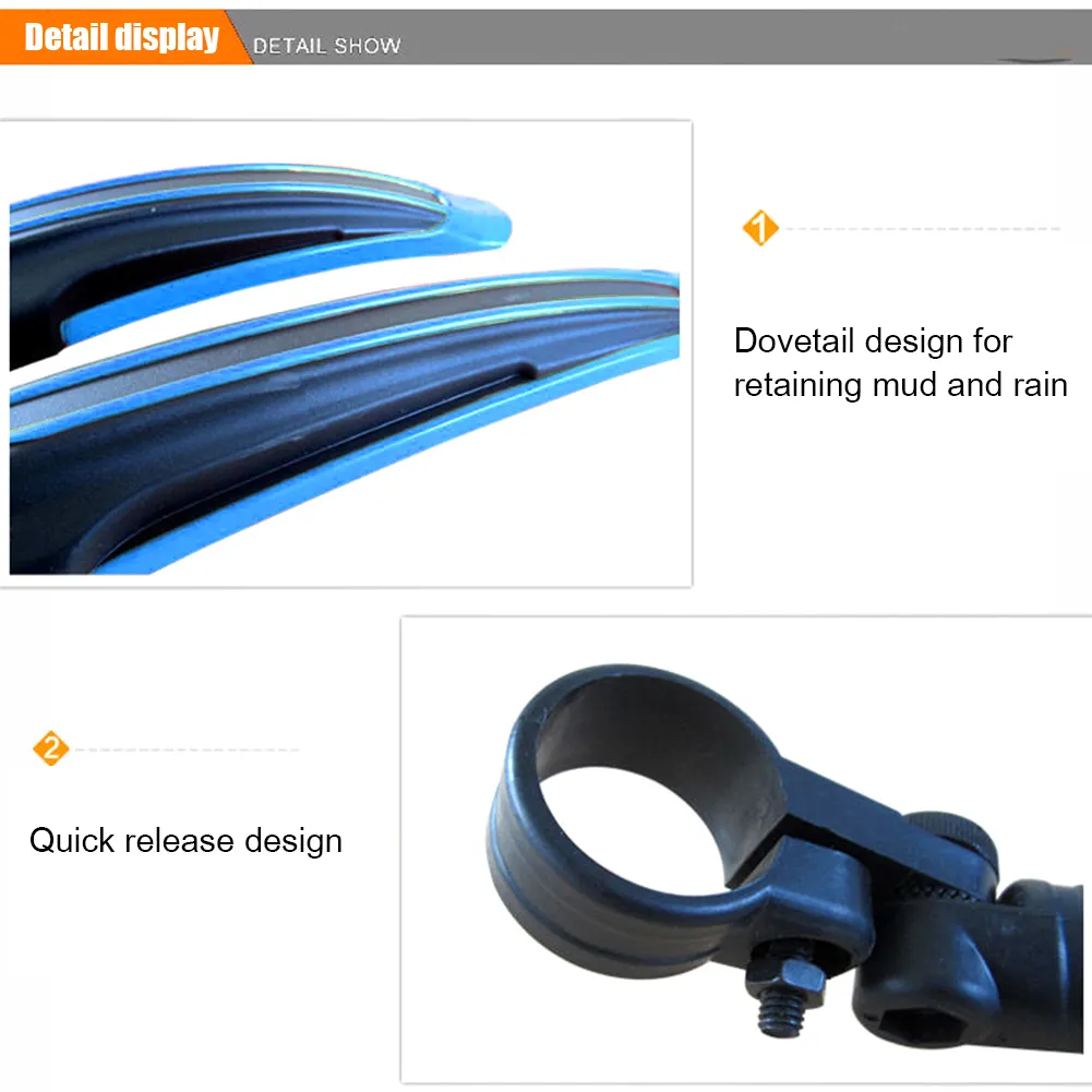 Arancione  Set Di 2 Parafanghi Per Bici, Parafanghi Anteriori E Posteriori Design Anti Incrostazione~p153495707 - Foto 6