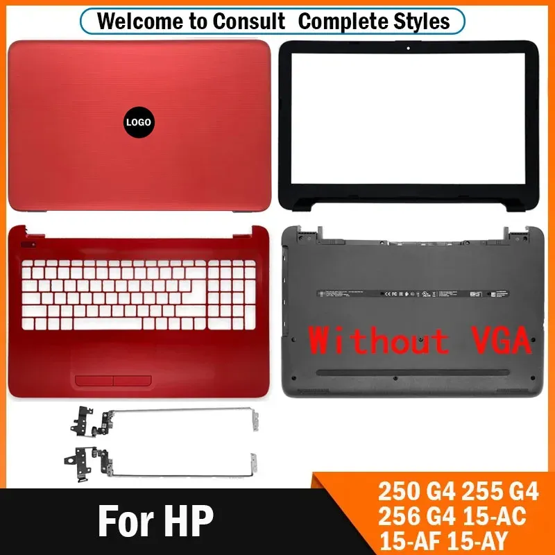 HP 250 G4 255 G4 256 G4 15AC 15AF 15AY Dizüstü Bilgisayar LCD Arka Kapak/Ön Çarşamba/Menteşe/Palming/Alt Durum 854989001 Kırmızı