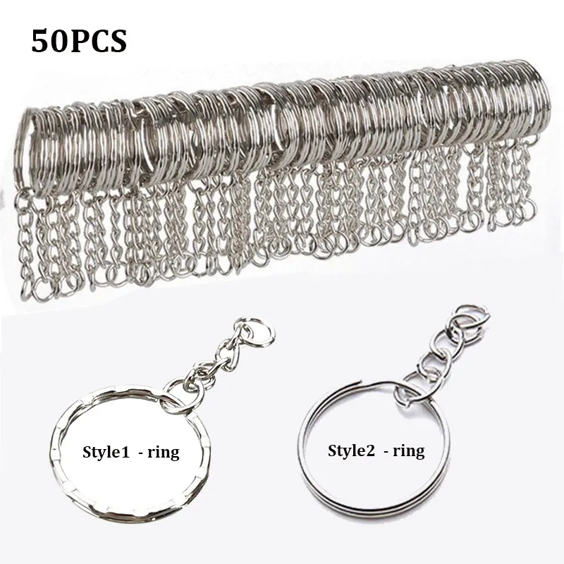 30mm Keyring Blanks Split Key Rings For DIY Keychain Making – 10-50pcs Metal Alloy