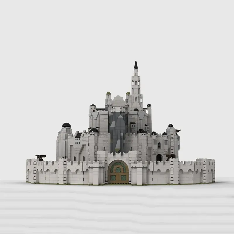 4337PCS Ring Movie Series The White City Moc Building Block Castle Model Assembly Bricks Toy for Children Gift MOC-104144