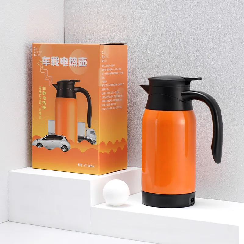 12V 24V 100W 180W 1L High-Capacity Car Mounted Heating Cup Hot Water Kettle  Electric Kettle for Car, Truck