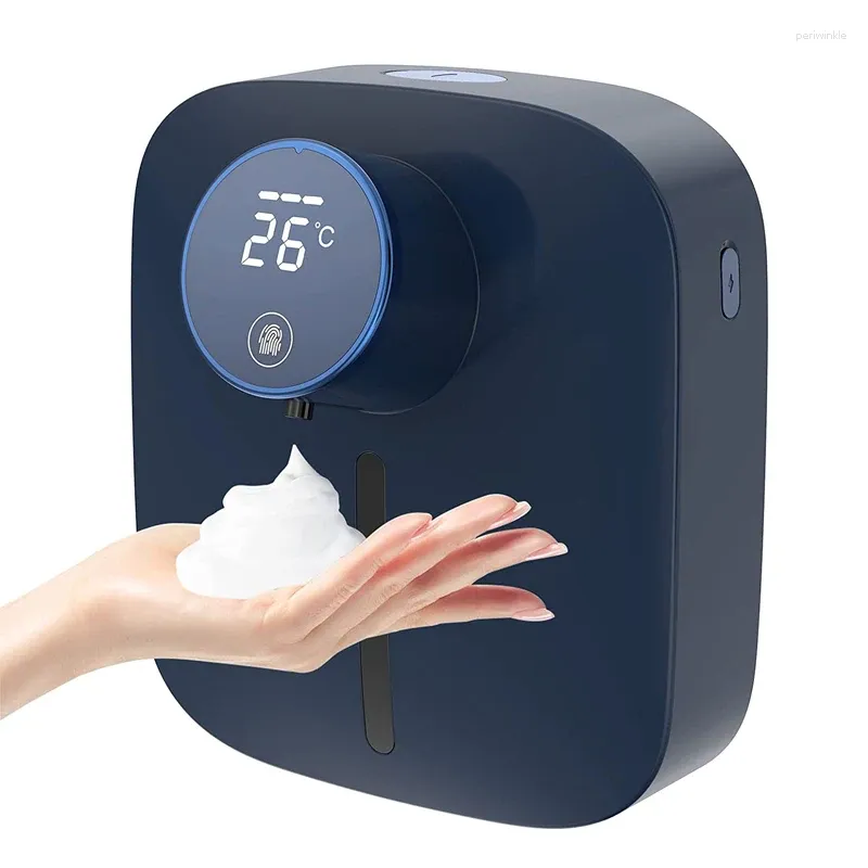 Ciekłe mydło dozownik elektrycznego pieniaka LED Wyświetlacz Temperatura Walka na ścianę niekonaktową maszynę do czujnika podczerwieni