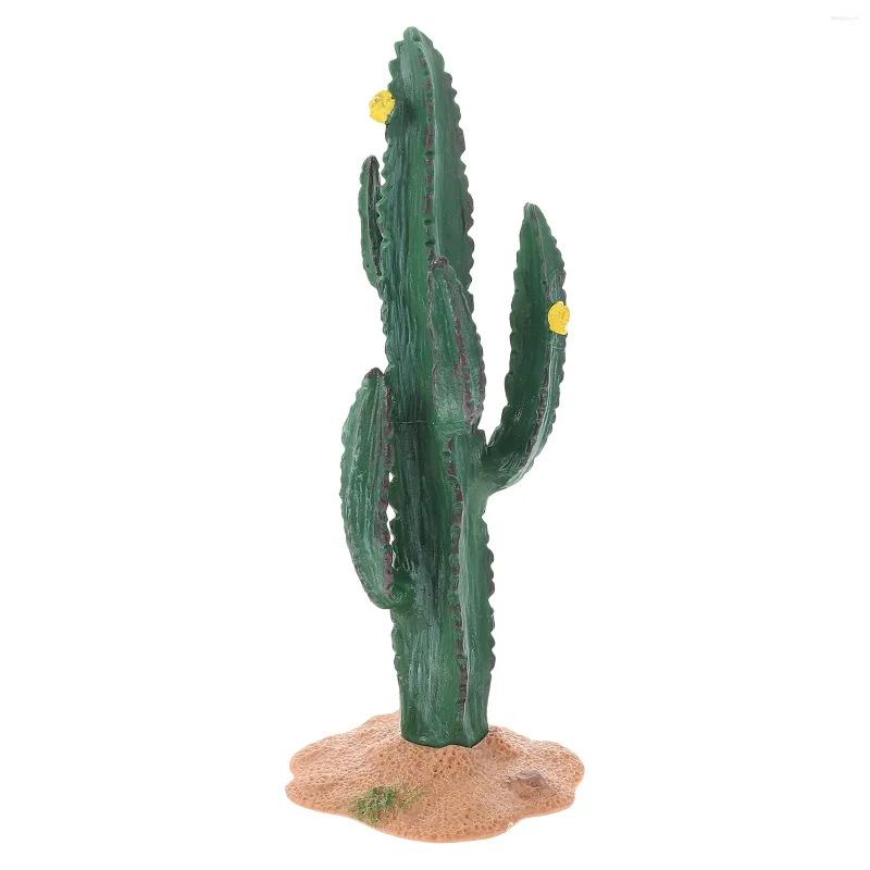 Decorazioni da giardino Modello di casa di cactus artificiale Adorni piccoli micro paesaggi ornamenti fai da te pianta fai -da -te