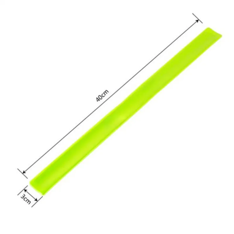 1 Roll 40cm Running Cycling Reflective Tape Strap Night Safety Warning Tape Stickers for Bicycle Adhesive Tape Safety Stickers