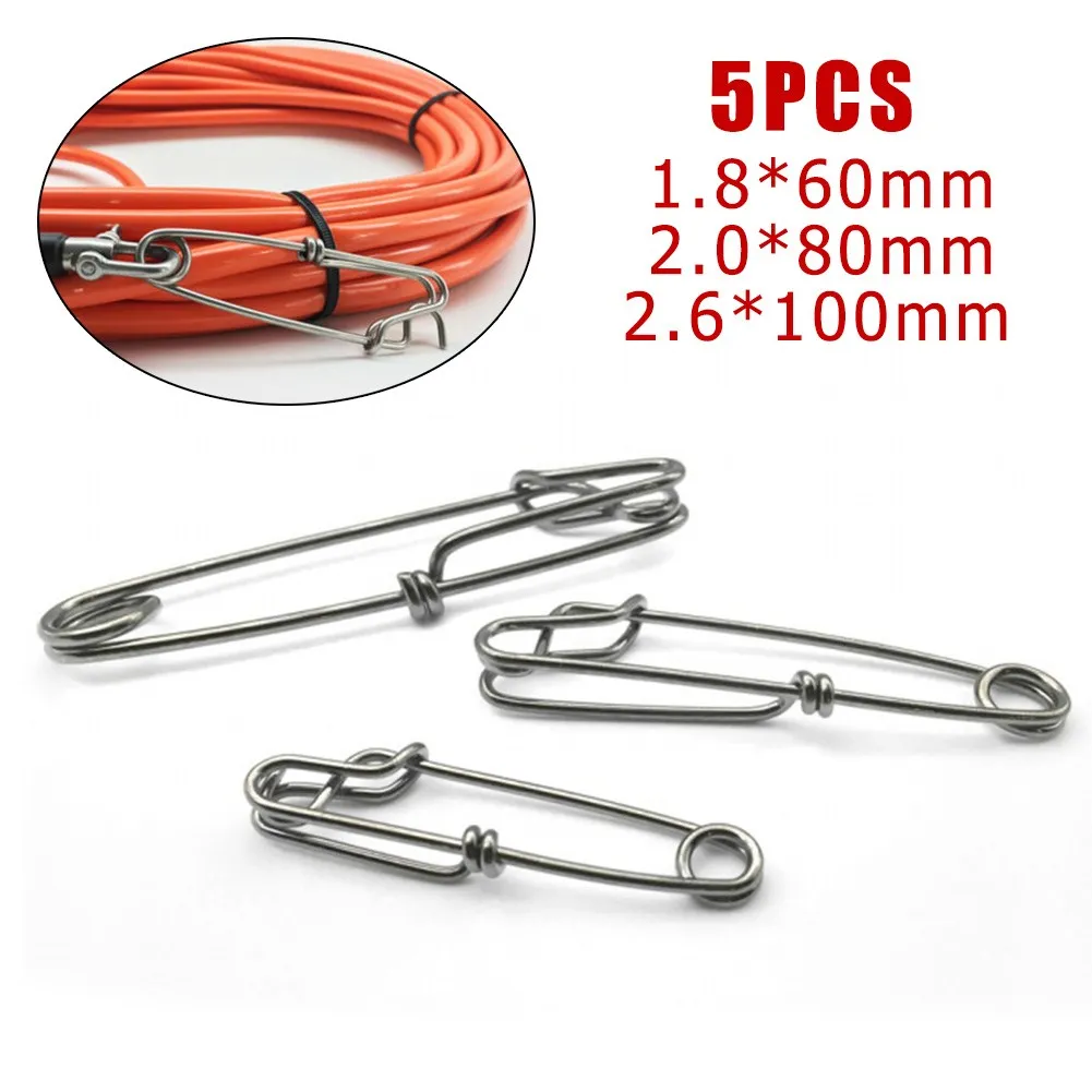 Longline Snap Clip, 5PCS Lange Lijn Clips Snap Swivel Zeevissen