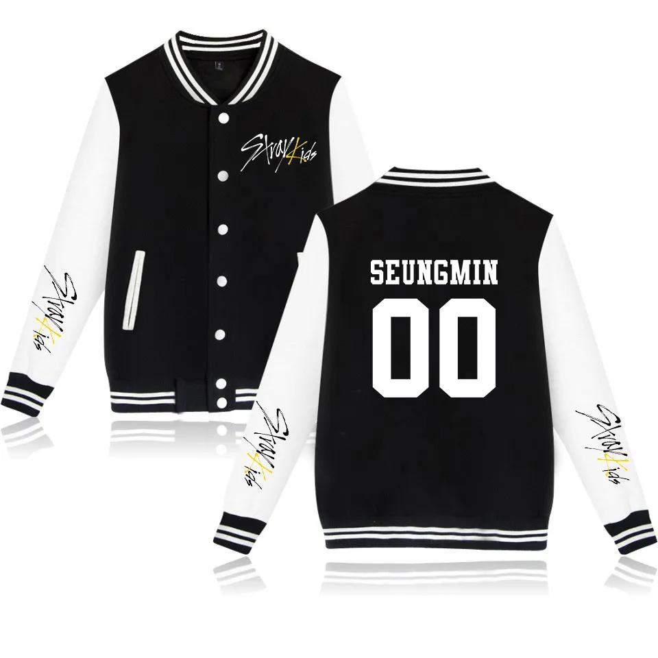 K-POP・アジア iKON Baseball jacket Fashion Kpop Baseball Jacket: Casual Streetwear Sweatshirt