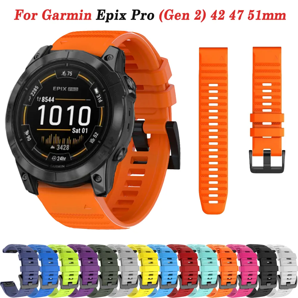Garmin Epix Pro Gen 2 Sport Silicone garmin fenix watch band Garmin Epix Pro Gen 2 Sport Silicone garmin fenix watch band