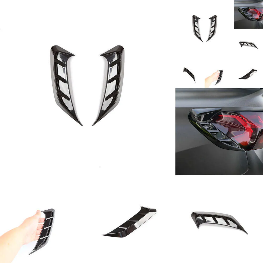 New 2PCS ABS Bright Black Tail Lights Sports Air Decoration Pieces Car Accessories for Audi A3 8Y Sedan/hatchback 2020 2021