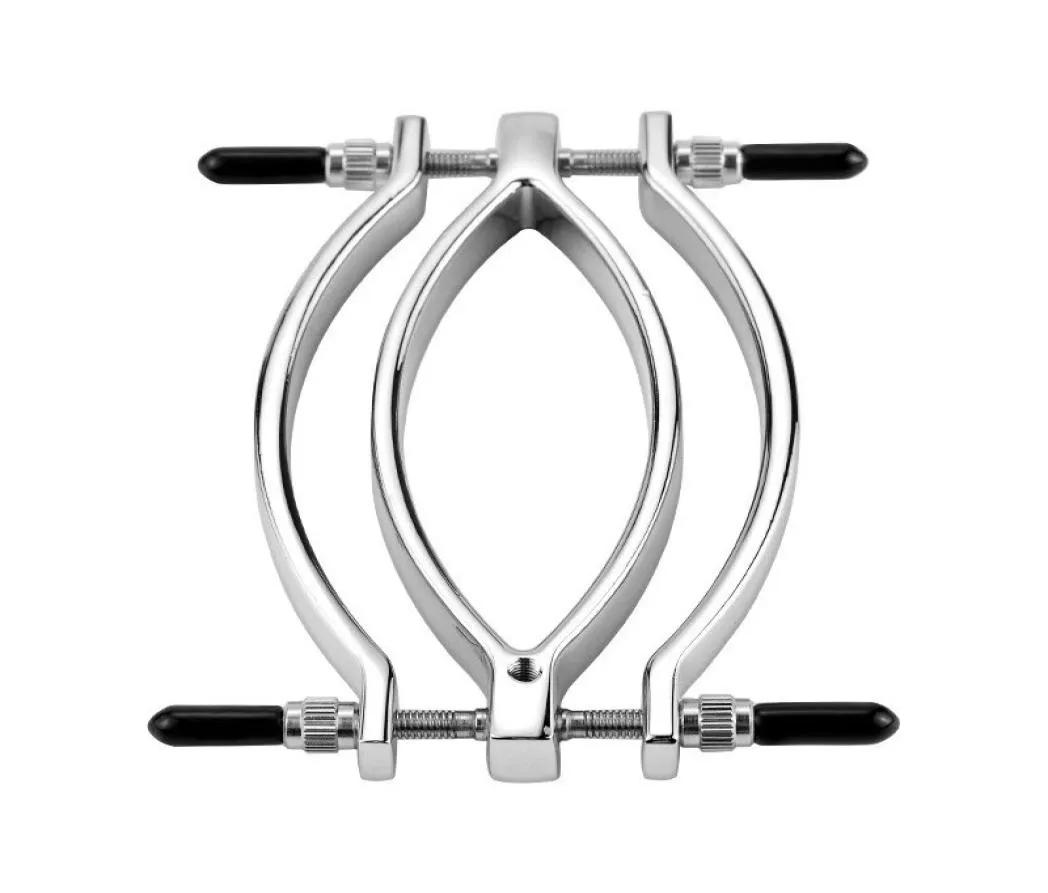 BDSM Sex Toys Clitoris Labial Clip Vaginal Clamp Device G-Spot Clitoris läppar Klämma med transportkedja Vuxenprodukt för par2743226