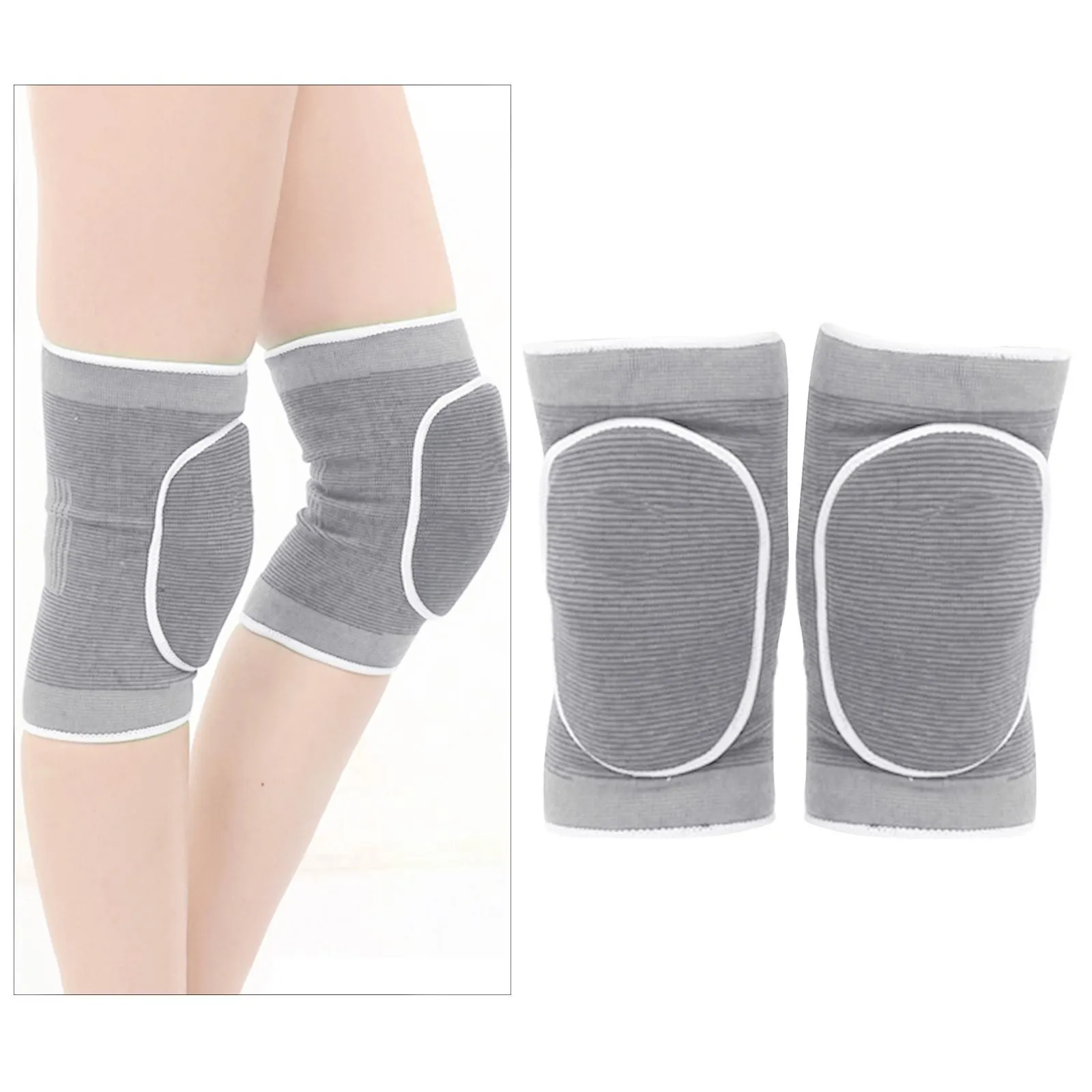 1 Pair Soft Volleyball Knee Pads, Thick Sponge Anti-Slip Breathable Knee Pads Knee Pads for Yoga Dancers Soccer 