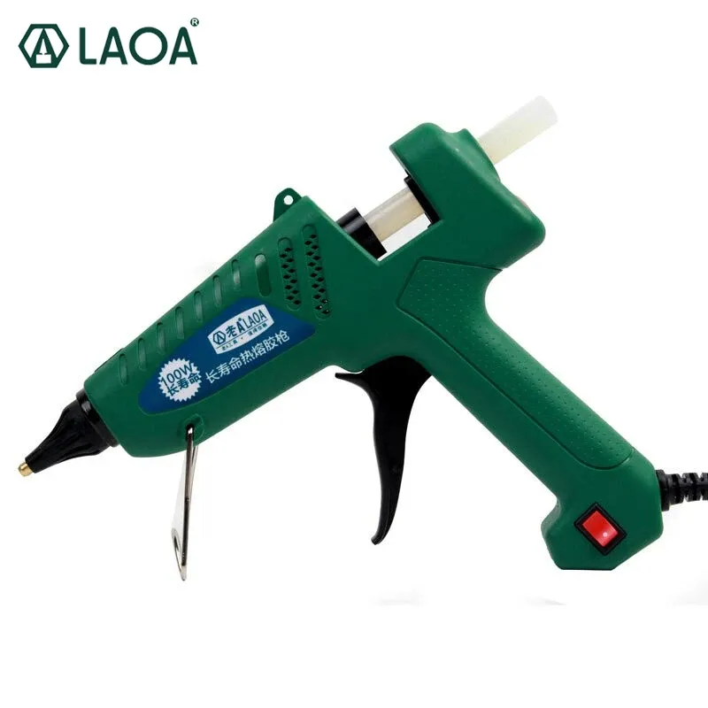 Pistola laoa da 100w glue calda pistola thermo elettrica a temperatura termica strumento di gomma pistolet a una tabancasi Colle silikon con spina UE