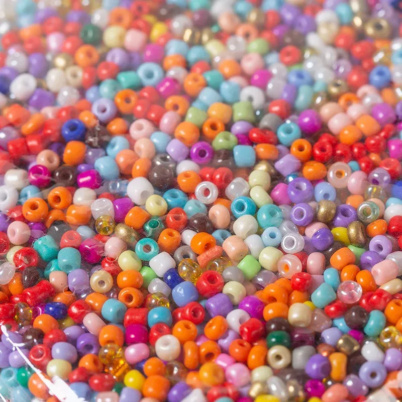450g Colorful Seed Beads Set - 2/3/4mm Glass & Porcelain Rice Beads for ...