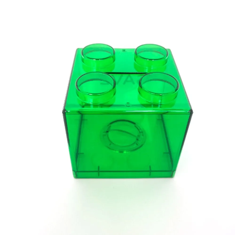 1 st Creative Money Box Building Block Saving Box Transparant Plastic Blocks Coin Storage Case Kid Gift Change Dooses Home Decor