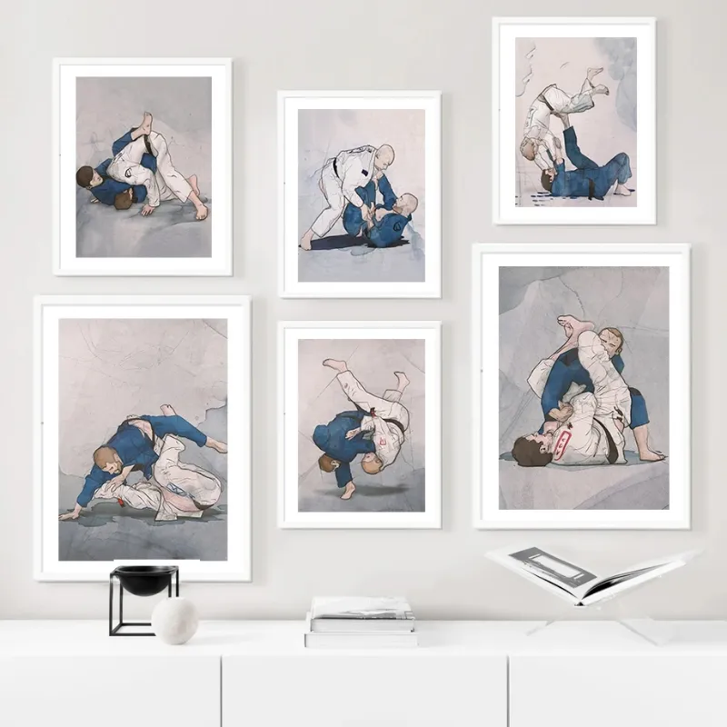 New Brazilian Jiu Jitsu Art Prints on Canvas: Spider