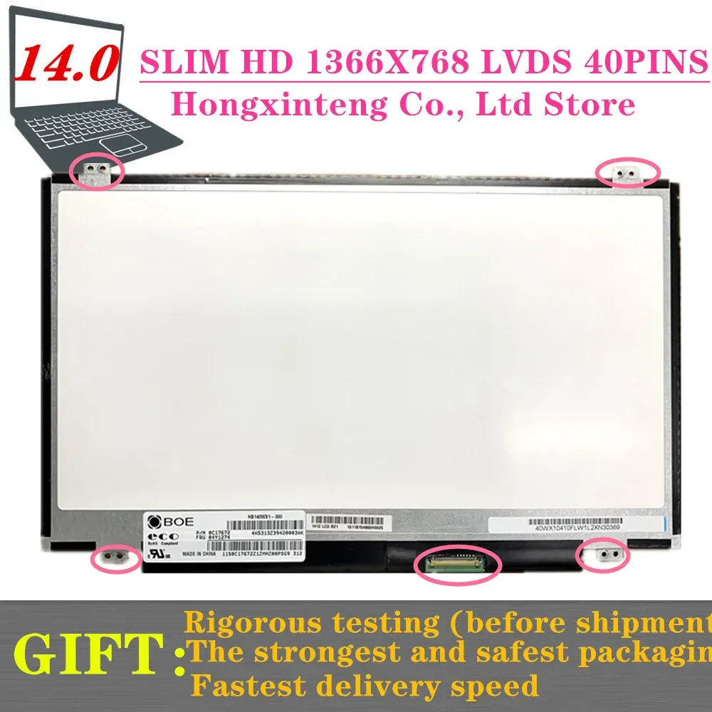 Screen 14'' LCD Matrix For Lenovo Ideapad U410 S405 E425 E431 V480C T430 V480S Z400 G405S B4450S V470 S410 Laptop DISPLAY 1366*768