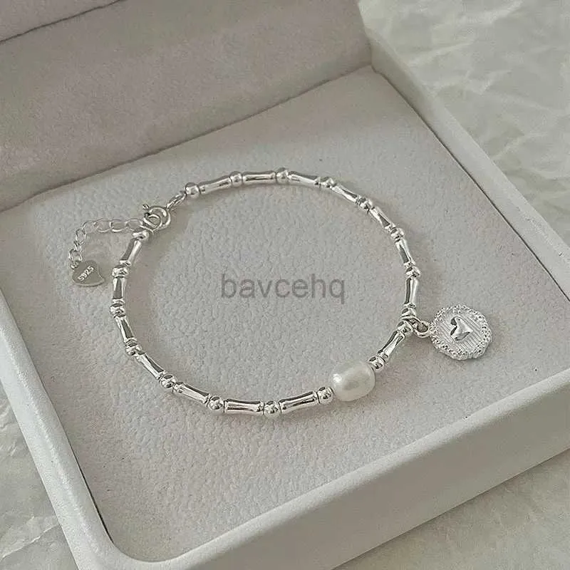 Bangle 925 Sterling Silver Armband Partial Pearls Knots Armband For Women Fashion Luxury Design Bead Jewelry Charm Armband Gift 240411