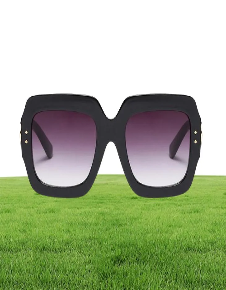 Vengom Europejski i amerykańska moda Cat Eye Kobiety Oversited Sunglasses Projektantka marki vintage retro okulary przeciwsłoneczne dla żeńskiej UV400 9152874