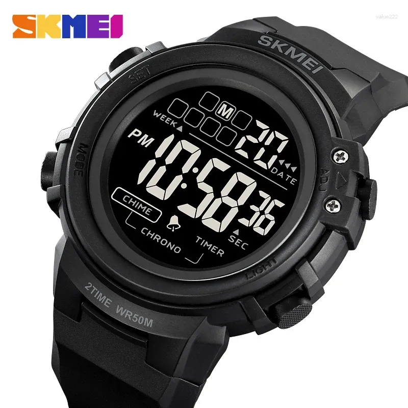 Armbanduhr Skmei Countdown Stopwatch Sport Watch Mens Watches Top Männer Handgelenk wasserdichte LED Elektronische digitale Mann männlich