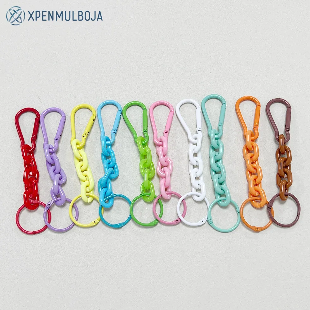 DHgate.com:2024 Cute Carabiner Keychains Set: 1/2pcs Candy