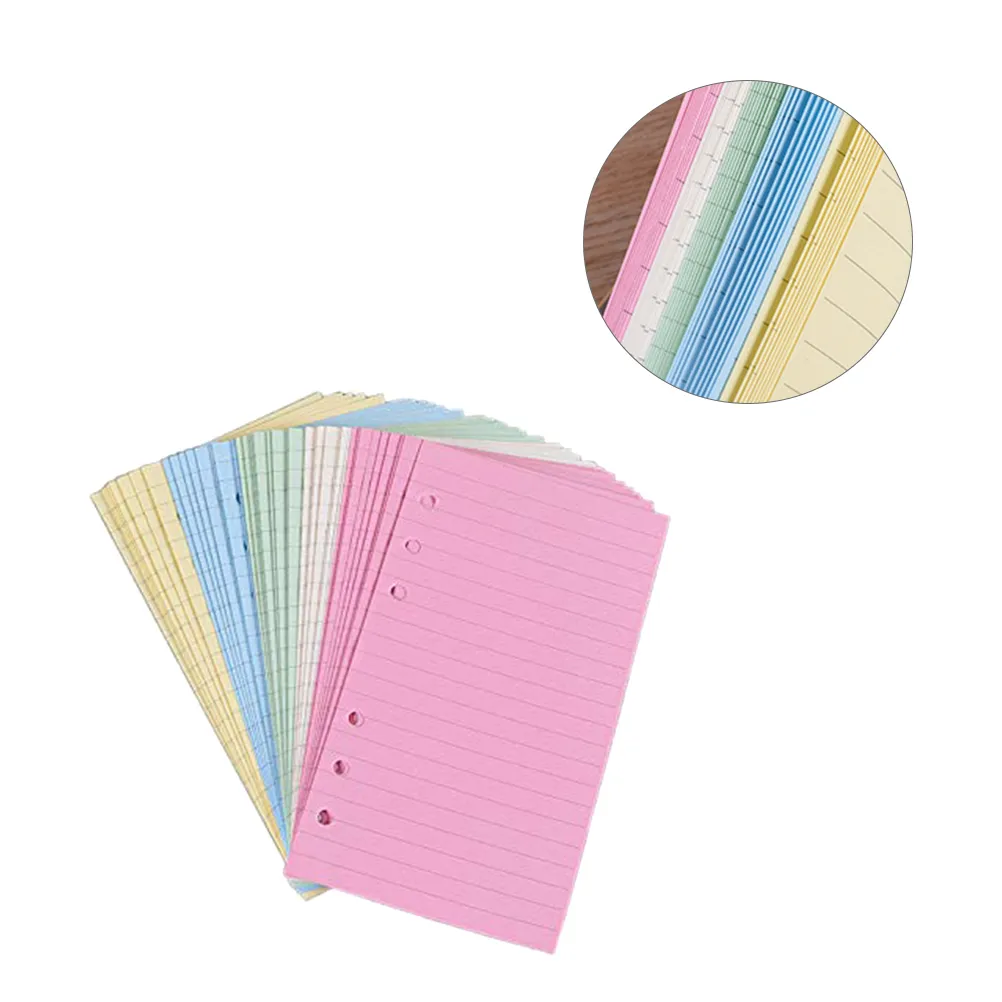 50 Pages Small Filler Paper Cute Binder Refill Lined Paper A5 Binder Loose Leaf Paper Notebook Paper