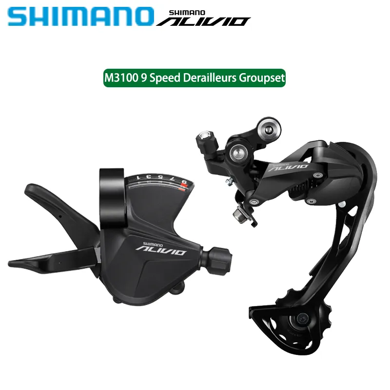 Shimano Alivio M3100 Shifter Shifter рычаг задний переключатель SGS 9S Mini GroupSet для MTB Bicycle Mountain Bike Original Shimano 9V