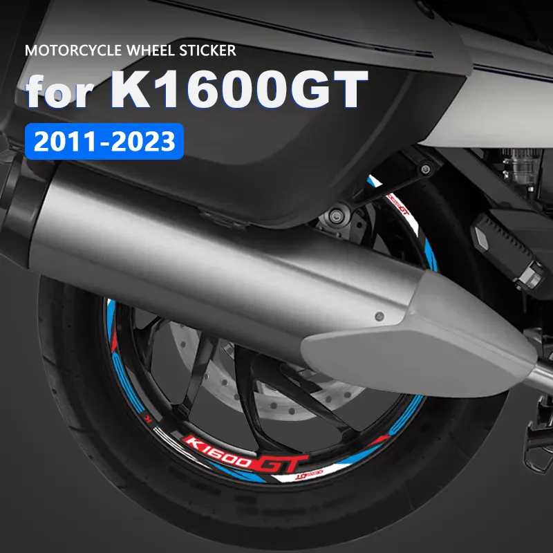 Motorcykelhjul klistermärke Vattentät fälgdekal K1600GT 2023 för BMW K 1600 K1600 GT Tillbehör 2011-2022 2018 2019 2020 2021