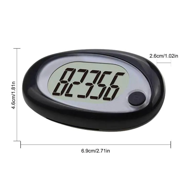 Podomètre Numérique – Compteur De Pas, Calories, Kilomètres, Clip Ceinture, Écran LCD, Léger, Pour Marche Et Course