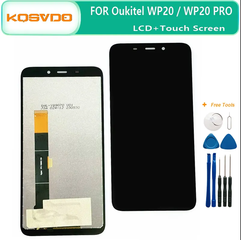 Oukitel WP23 Pro Replacement LCD Screen + Touch Screen Digitizer Assembly – Black