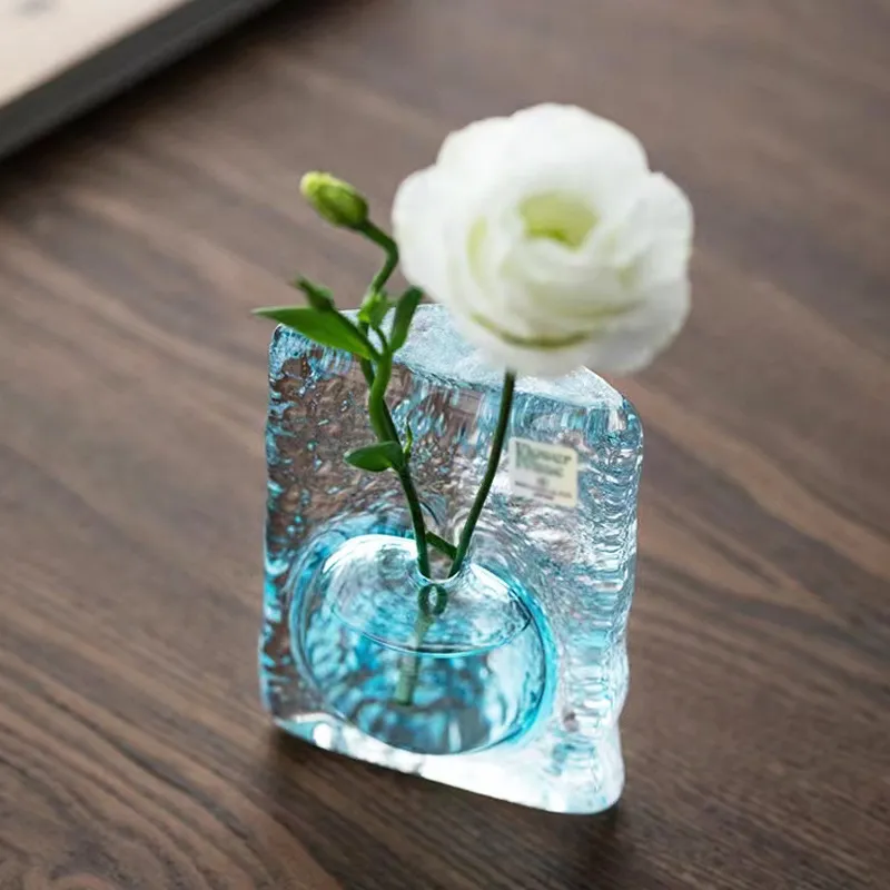 Vasi di vetro giapponese Crystal pianta semplice per pianta per fiori composizione floreale desktop idroponica bellissima vaso pratico pianta