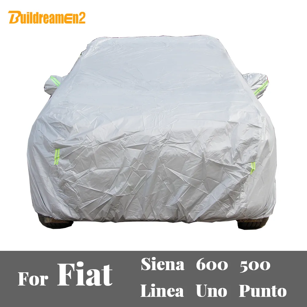 6 Colors Fiat Car Cover Waterproof All Weather Outdoor Protection for Fiat 500 600 Siena Linea Uno Punto