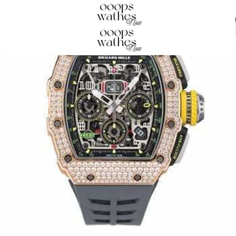Designer Mens Watch Brand Luxury Watch Automatic Superclone RM11-03 18K Goldcarbon Fiber Sapphire