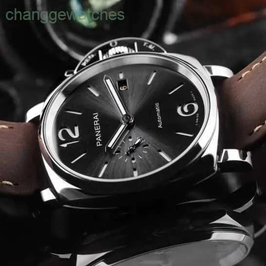 Мужские часы Mechanical Watch Luxury New и Penehei Lu Min Nuo du er Series Pam00904 Мужские часы Автоматические механические 42 -мм часы
