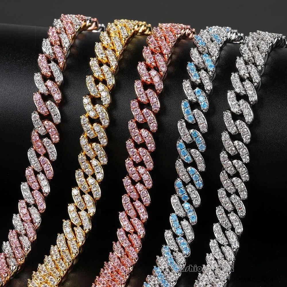 Iced Out Cuban Link Chain White Gold Filled Choker Necklace Thick Miami Hip Hop Jewelry Basic for Mens Women_ipsvogv.com