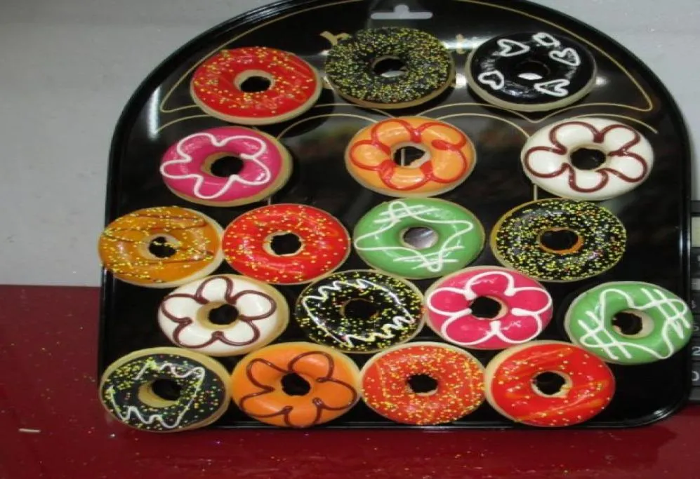 Navio 48 peças mistas de 5 cm de donut inteiro frigortinho ímã com comida doce e educacional presente de natal para crianças5601285