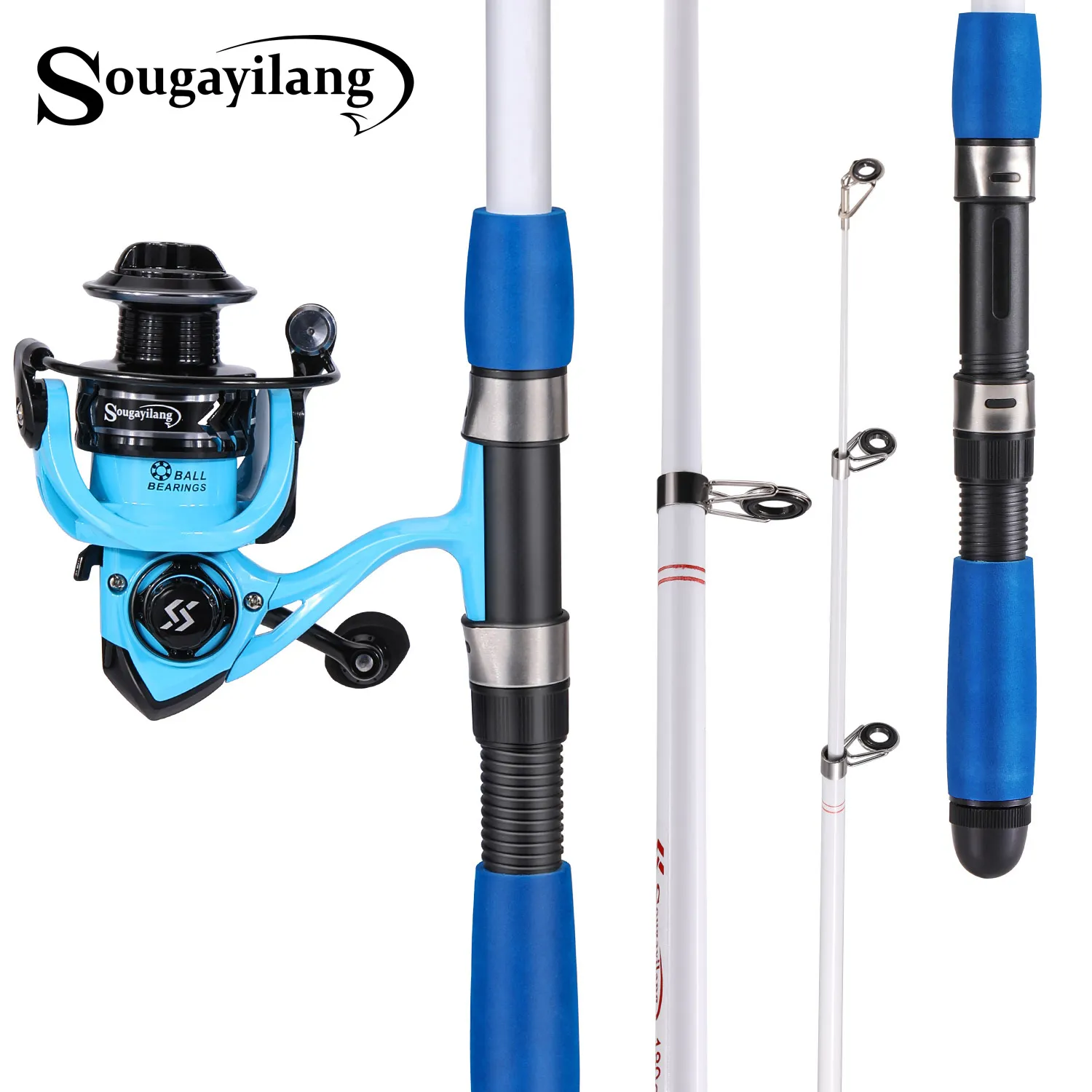 Sougayilang Telescopic Fishing Rod Combo 6.6 ft Glass Fiber Rod EVA Handle  5.2:1 Gear Ratio Spinning Reel from Dhgate Casting Rods - price 26.69
