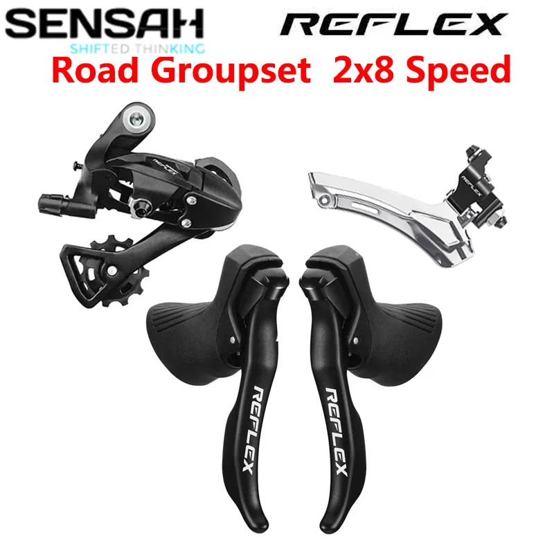 SENSAH REFLEX 2x8 Speed Road Bike Brakes Shifter With Sora Tiagra Claris Sensah Groupset From Homepro11 70.95 DHgate.Com