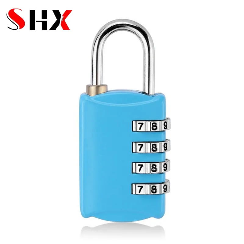 Zinc Alloy 4-Digit Dial Combination Lock Weatherproof Security Padlock ...
